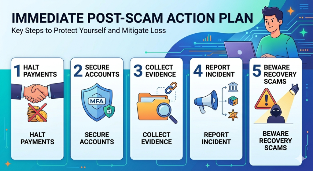 what you should do immediately after a scam