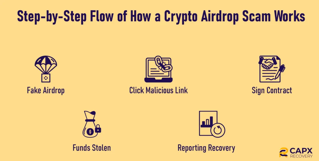 how crypto airdrop scam works