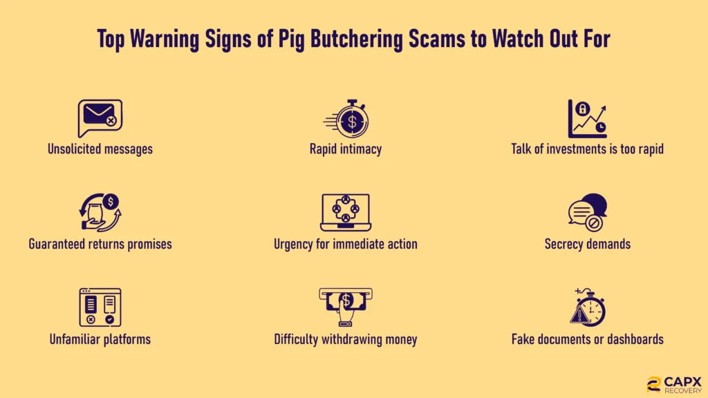 warning signs of pig butchering scams