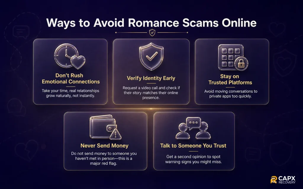 ways to avoid romance scams online