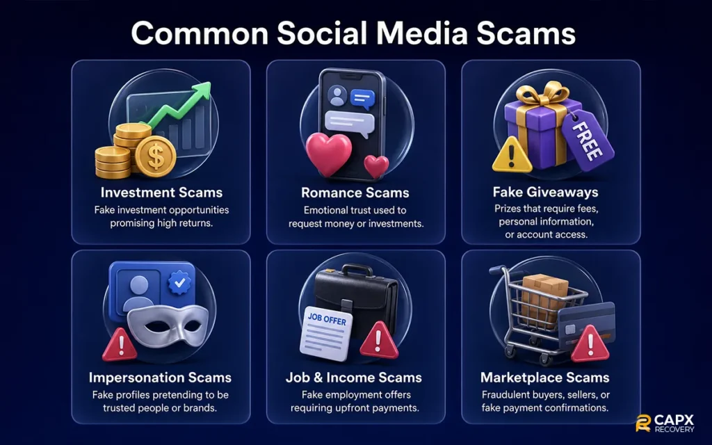common social media scams