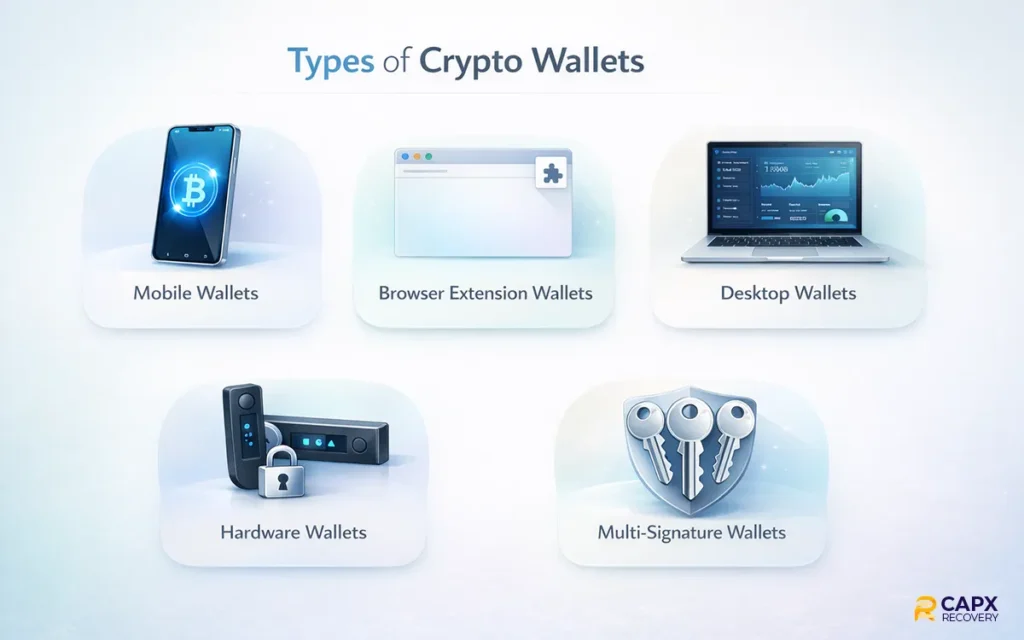types of crypto wallets